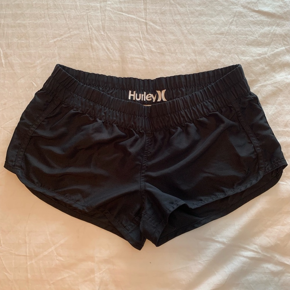 Hurley Black Running Shorts, Medium